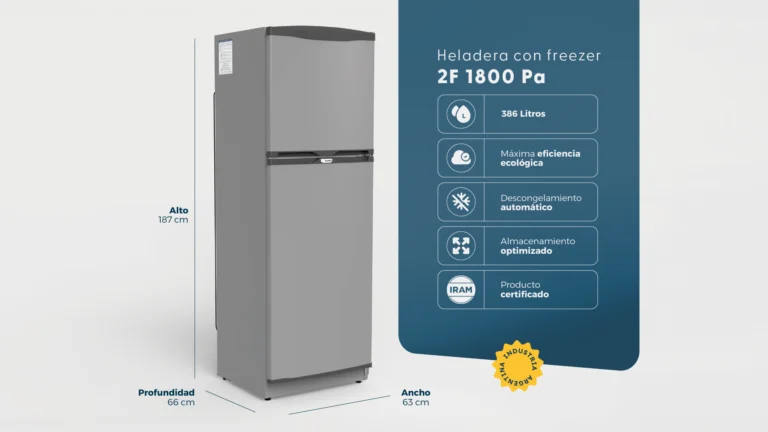 Heladera con freezer 2F 1800 Pa