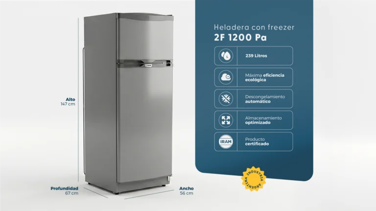 Heladera con freezer 2F 1200 Pa