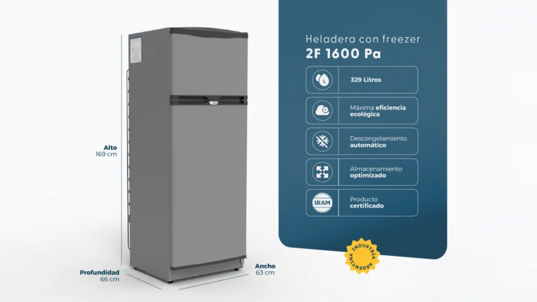 Heladera con freezer 2F 1600 Pa