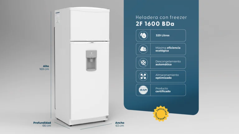 Heladera con freezer 2F 1600 BDa