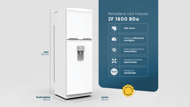 Heladera con freezer 2F 1800 BDa